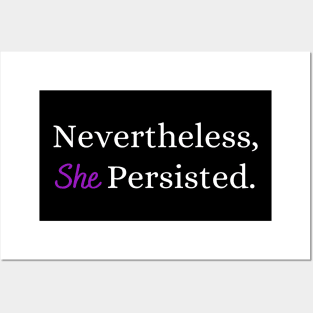 Nevertheless, She Persisted. Posters and Art